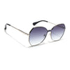 Oversize Sunglasses (Grey Lens | Silver Frame - SLMG9089)