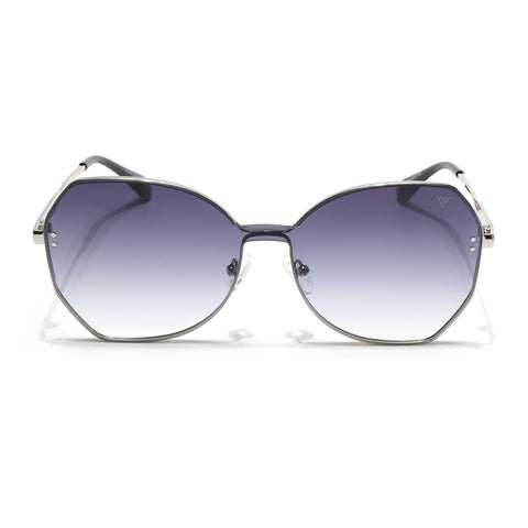 Oversize Sunglasses (Grey Lens | Silver Frame - SLMG9089)