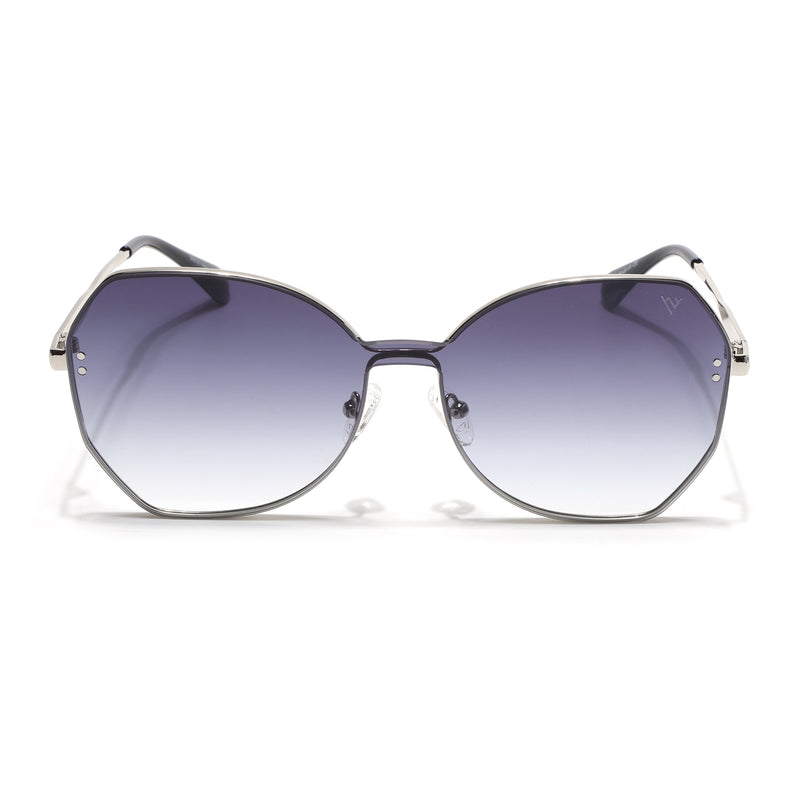 Oversize Sunglasses (Grey Lens | Silver Frame - SLMG9089)