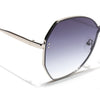 Oversize Sunglasses (Grey Lens | Silver Frame - SLMG9089)