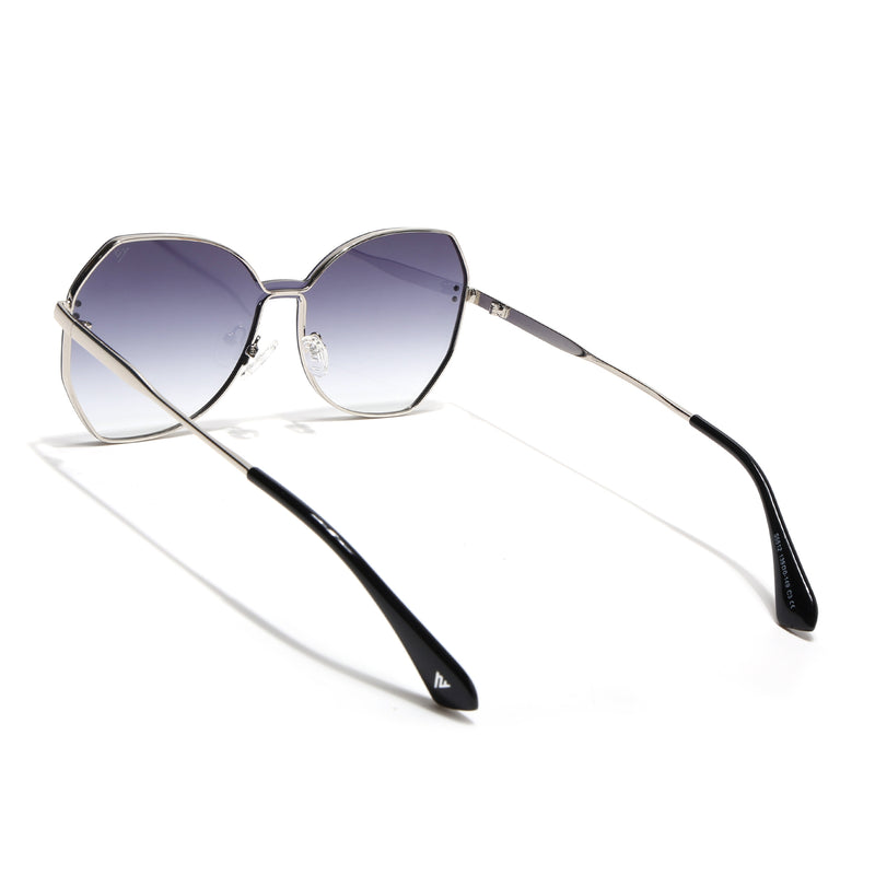 Oversize Sunglasses (Grey Lens | Silver Frame - SLMG9089)