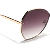 Oversize Sunglasses (Brown Lens | Golden Frame - SLMG9090)