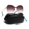 Oversize Sunglasses (Brown Lens | Golden Frame - SLMG9090)