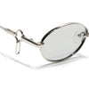 Oval Polarized Sunglasses (Grey Lens | Silver Frame - SLPMG9039)