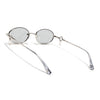 Oval Polarized Sunglasses (Grey Lens | Silver Frame - SLPMG9039)
