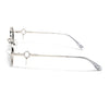 Oval Polarized Sunglasses (Grey Lens | Silver Frame - SLPMG9039)