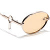 Oval Polarized Sunglasses (Yellow Lens | Golden Frame - SLPMG9041)