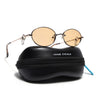 Oval Polarized Sunglasses (Yellow Lens | Golden Frame - SLPMG9041)
