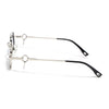 Rectangle Polarized Sunglasses (Blue Lens | Silver Frame - SLPMG9028)