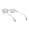 Rectangle Polarized Sunglasses (Grey Lens | Silver Frame - SLPMG9029)