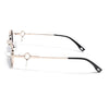 Rectangle Polarized Sunglasses (Grey Lens | Golden Frame - SLPMG9030)