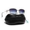 Rectangle Polarized Sunglasses (Grey Lens | Golden Frame - SLPMG9030)