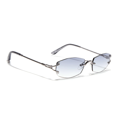 Rimless Sunglasses (Grey Lens | Silver Frame - SLMG9013)