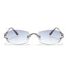 Rimless Sunglasses (Grey Lens | Silver Frame - SLMG9013)