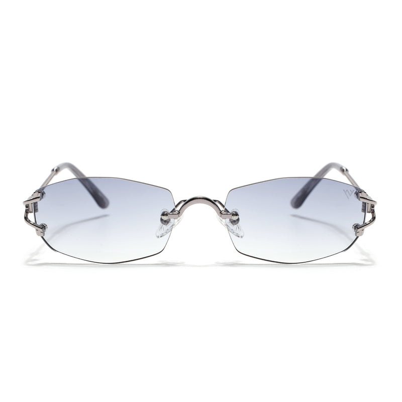 Rimless Sunglasses (Grey Lens | Silver Frame - SLMG9013)