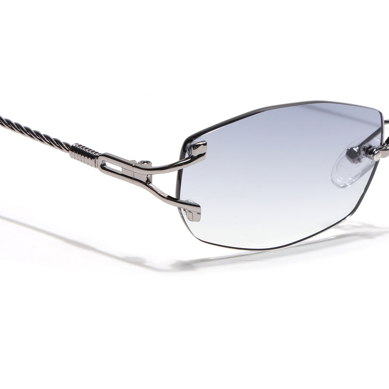 Rimless Sunglasses (Grey Lens | Silver Frame - SLMG9013)