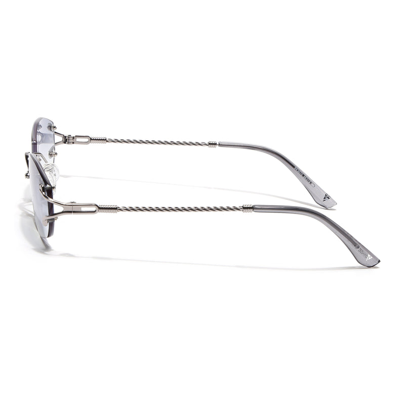Rimless Sunglasses (Grey Lens | Silver Frame - SLMG9013)
