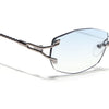 Rimless Sunglasses (Blue Lens | Silver Frame - SLMG9014)