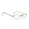 Rimless Sunglasses (Green Lens | Silver Frame - SLMG9015)