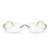Rimless Sunglasses (Green Lens | Silver Frame - SLMG9015)