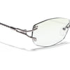 Rimless Sunglasses (Green Lens | Silver Frame - SLMG9015)