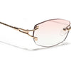 Rimless Sunglasses (Pink Lens | Golden Frame - SLMG9016)