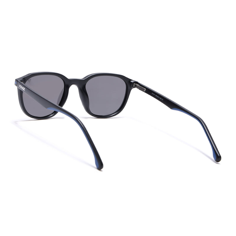 Matira | Black & Blue Wayfarer Polarized Sunglasses | PMG7397