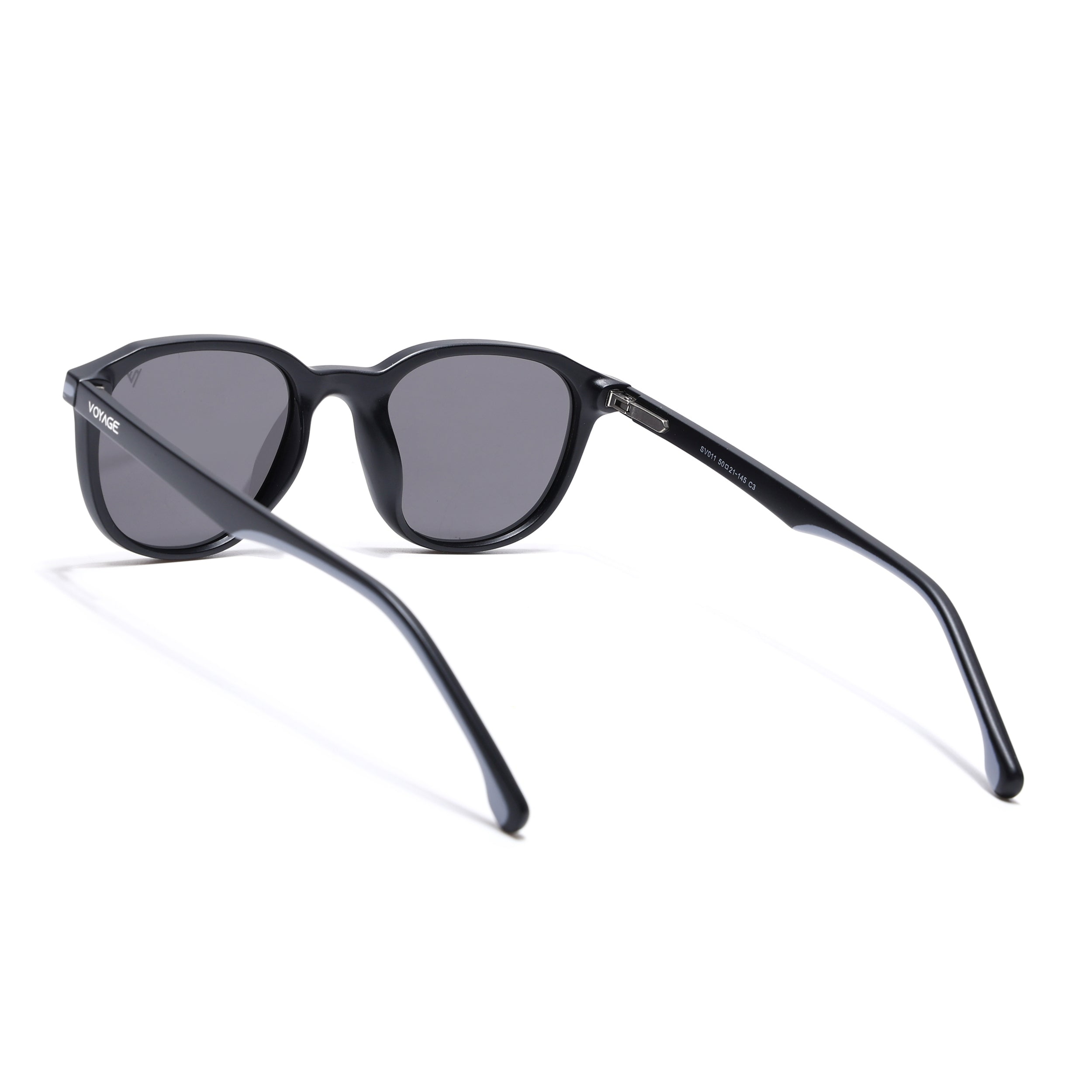Matira | Black & Grey Wayfarer Polarized Sunglasses | PMG7399