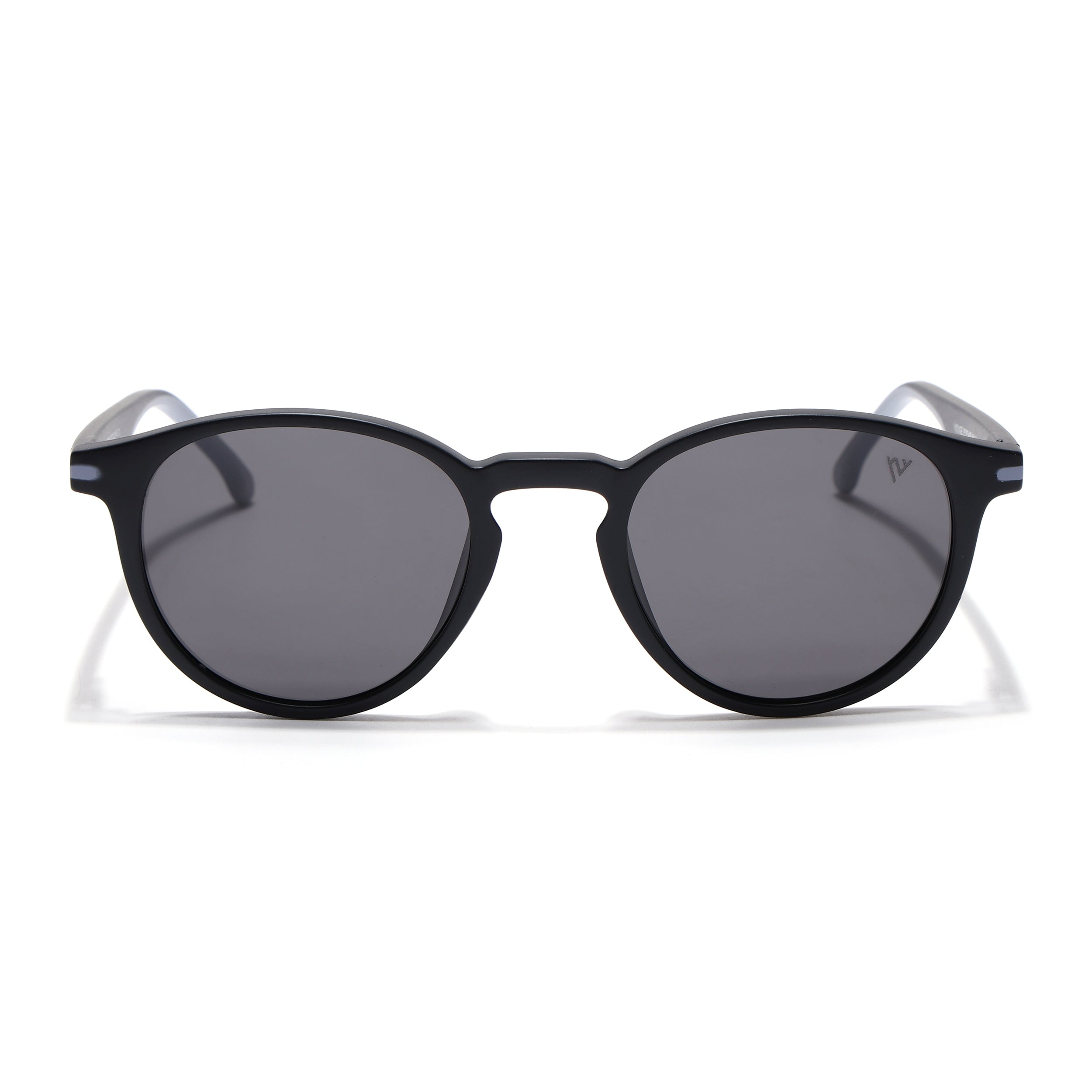 Matira | Black & Grey Round Polarized Sunglasses | PMG7407