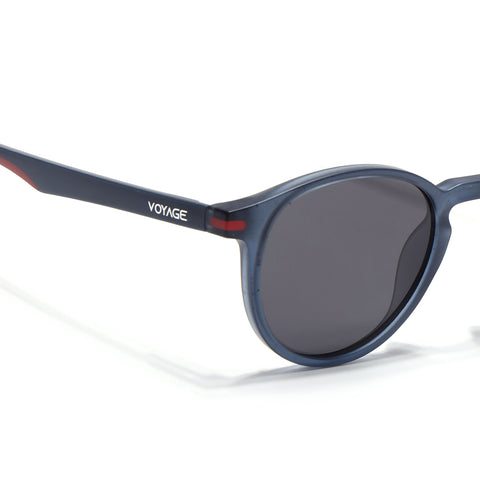 Matira | Blue Round Polarized Sunglasses | PMG7410
