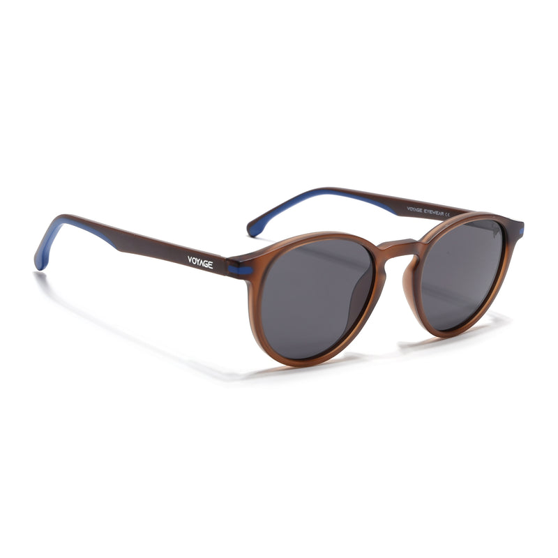 Matira | Brown Round Polarized Sunglasses | PMG7411