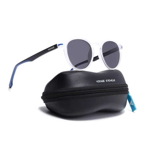 Matira | Transparent  Round Polarized Sunglasses | PMG7412