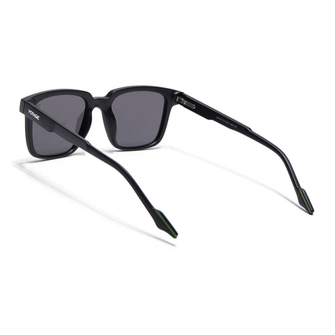 Matira | Black & Green Square Polarized Sunglasses | PMG7414