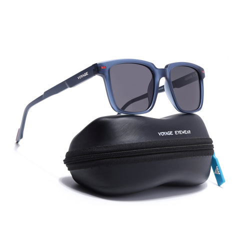 Matira | Blue Square Polarized Sunglasses  | PMG7417