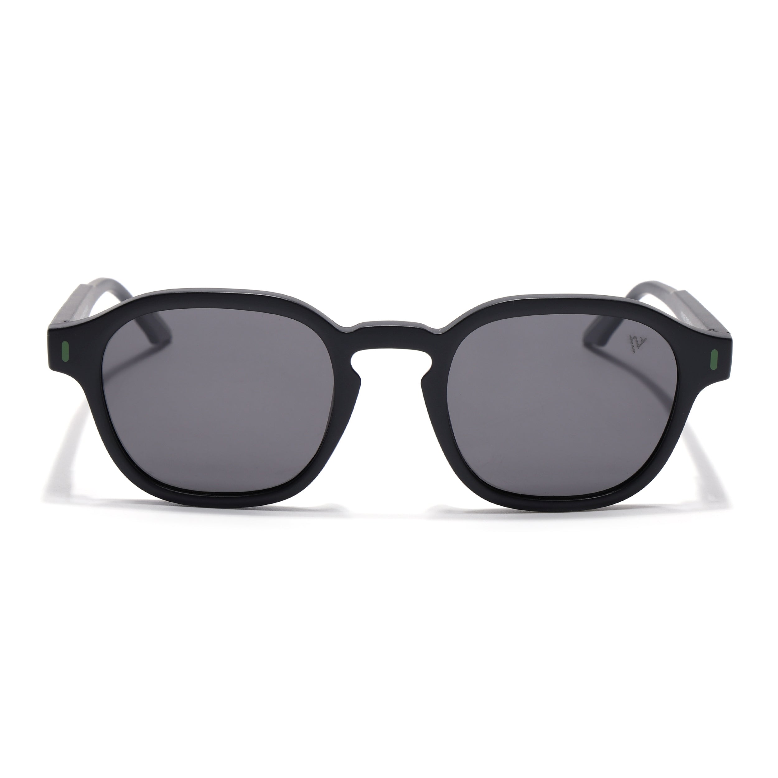 Matira | Black & Green Wayfarer Polarized Sunglasses | PMG7422