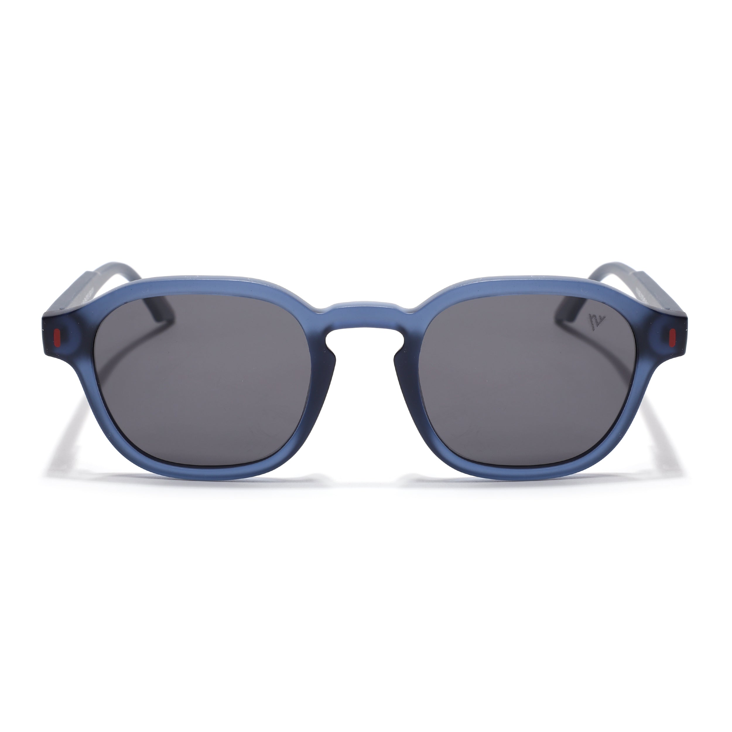 Wayfarer Polarized Sunglasses for Men & Women (Black Lens | Blue Frame - PMG7425)