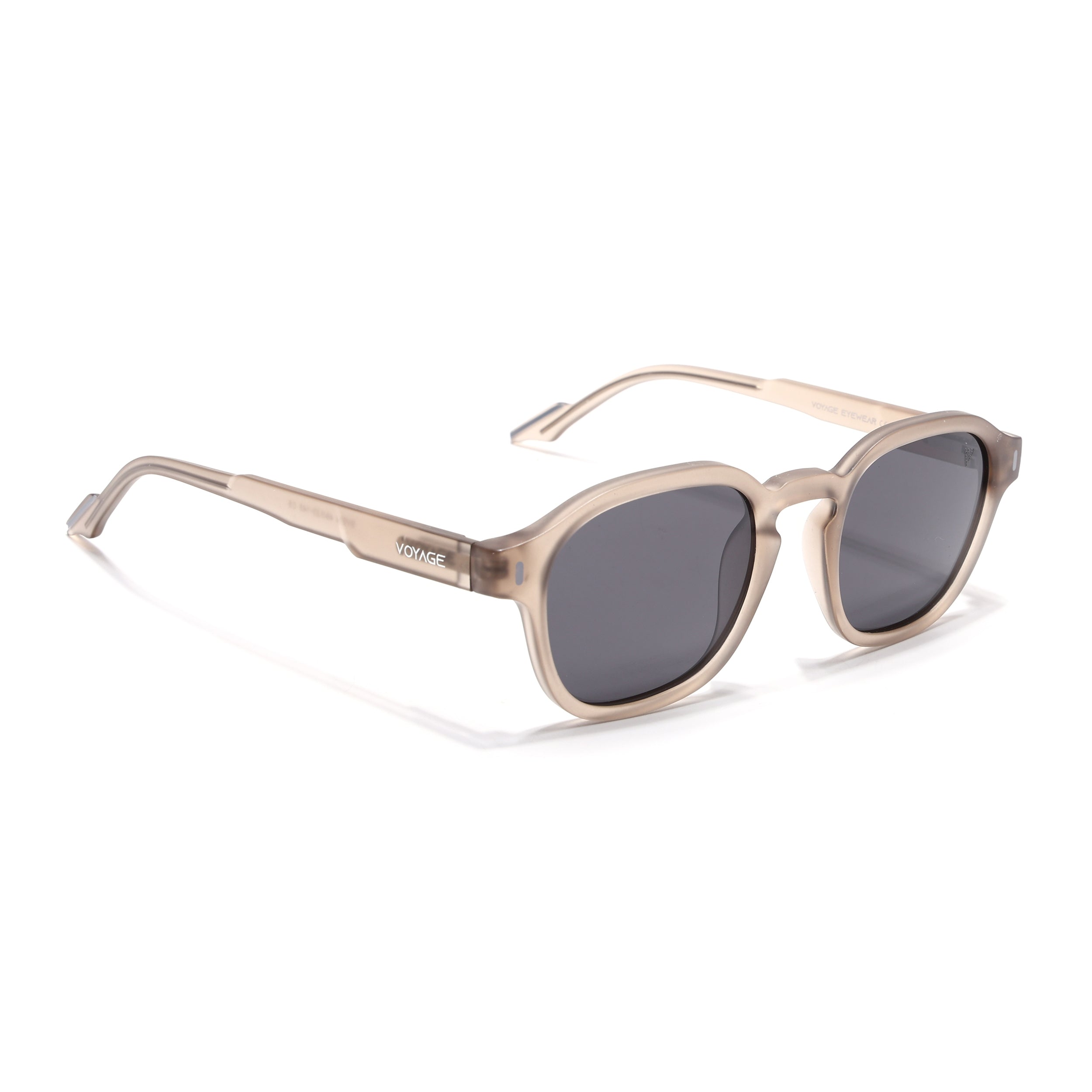 Wayfarer Polarized Sunglasses for Men & Women (Black Lens | Brown Frame - PMG7426)