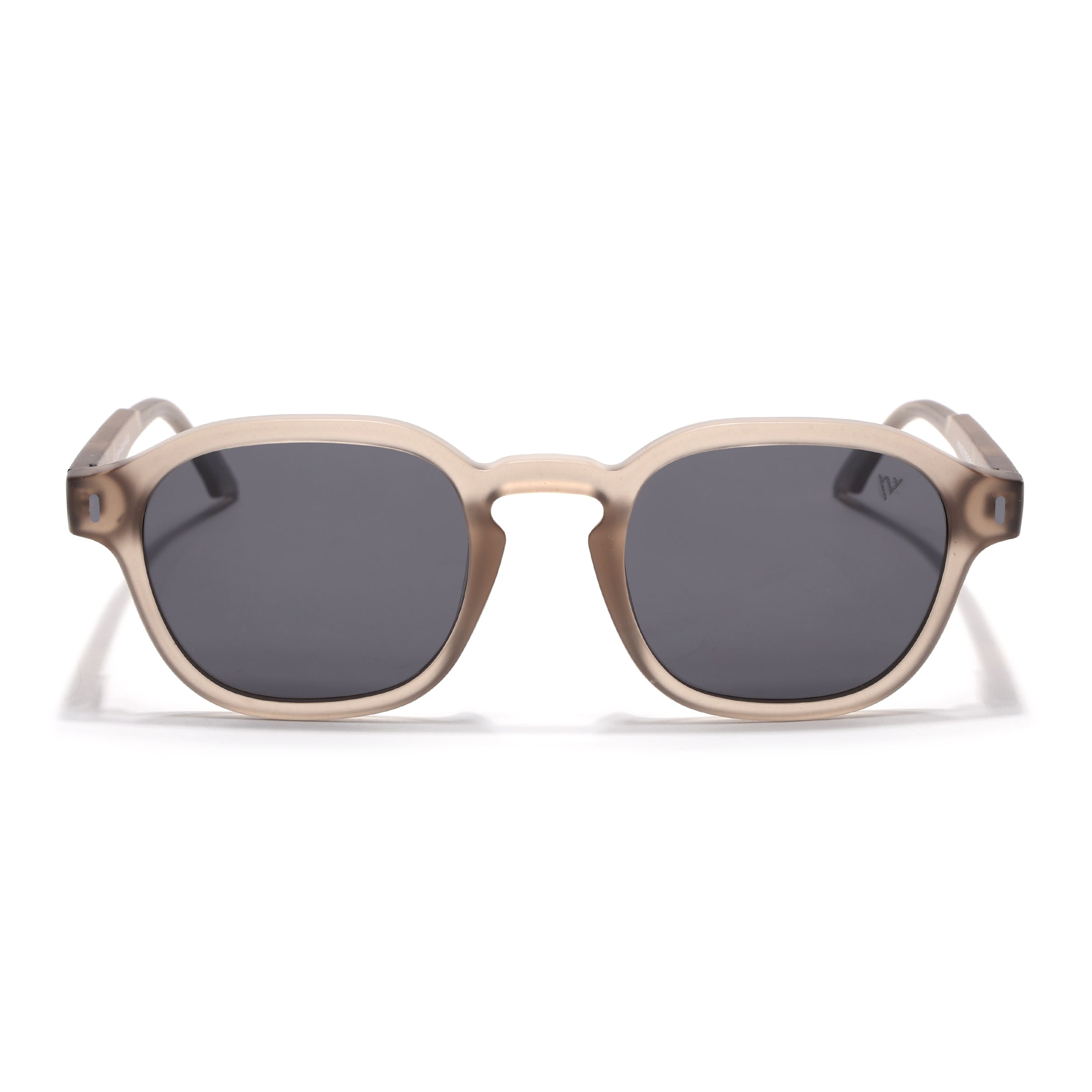 Wayfarer Polarized Sunglasses for Men & Women (Black Lens | Brown Frame - PMG7426)