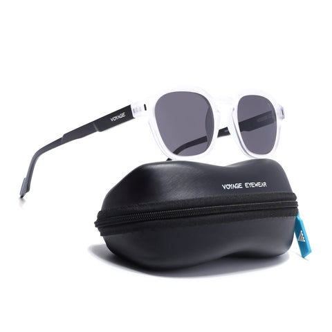 Matira | Transparent Wayfarer Polarized Sunglasses | PMG7428