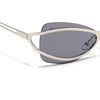 Exo | Black Wrap Around Sunglasses | Silver Frame - MG9063