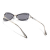 Exo | Black Wrap Around Sunglasses | Silver Frame - MG9063
