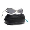 Exo | Black Wrap Around Sunglasses | Silver Frame - MG9063