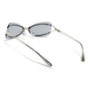 Exo | Grey Wrap Around Sunglasses | Silver Frame - MG9064