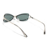 Exo | Green Wrap Around Sunglasses | Silver Frame - MG9065