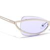 Exo | Purple Wrap Around Sunglasses | Silver Frame - MG9066