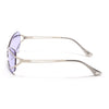 Exo | Purple Wrap Around Sunglasses | Silver Frame - MG9066
