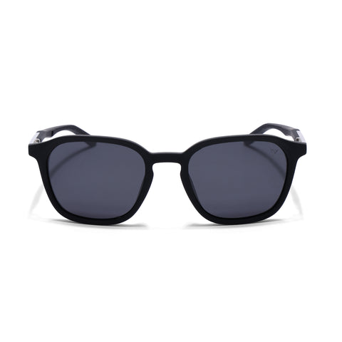 Square Polarized Sunglasses | Black Lens | Black Frame - PMG6789