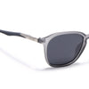 Square Polarized Sunglasses | Black Lens | Grey Frame - PMG6791