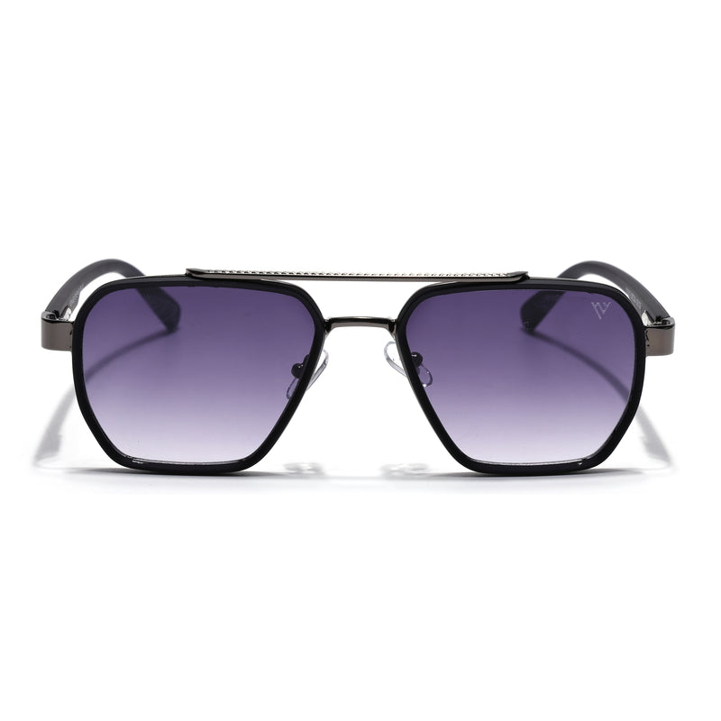 Wayfarer Sunglasses for Men & Women (Grey & Clear Lens | Grey & Black Frame - MG7581)