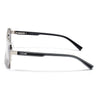 Wayfarer Sunglasses for Men & Women (Purple & Clear Lens | Silver & Grey Frame - MG7584)